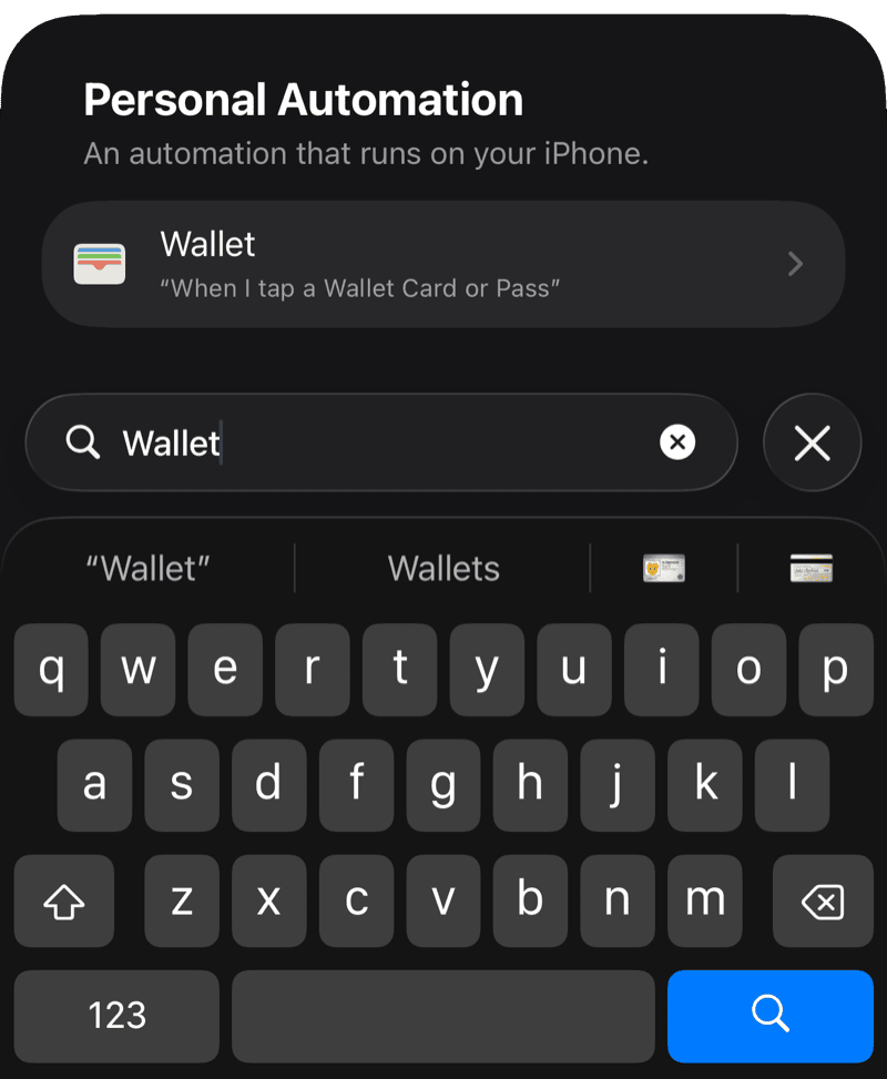 iOS Wallet Automation - Step 2